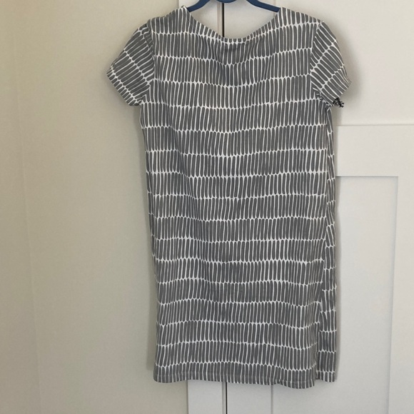 Perfect Light Gray & White Striped Dress - Picture 2 of 5
